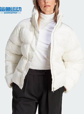 Adidas/阿迪达斯正品三叶草女士运动休闲立领保暖棉服J8236