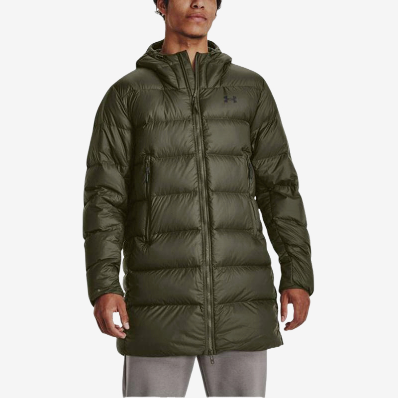 UA/安德玛正品户外男士复古宽松防寒保暖连帽羽绒服1373663-391