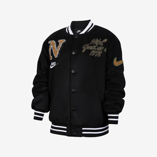 Nike/耐克正品Just Do It大童时尚经典休闲刺绣夹克IQ2833-010