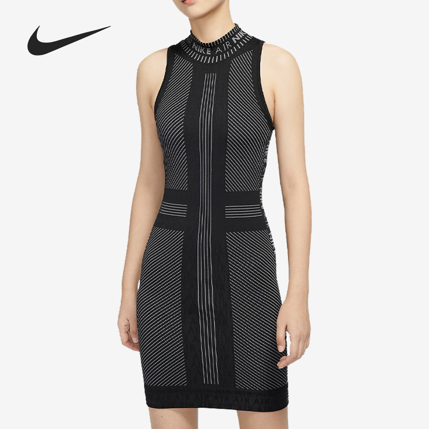 Nike/耐克正品AIR 女子时尚休闲运动无袖修身连衣裙 CU5412