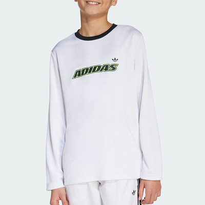 Adidas/阿迪达斯正品originals男女同款经典T恤字肩长袖JV8662