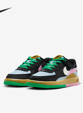 Nike/耐克正品FORCE 1 EASYON儿童魔术贴休闲鞋FN0410-001