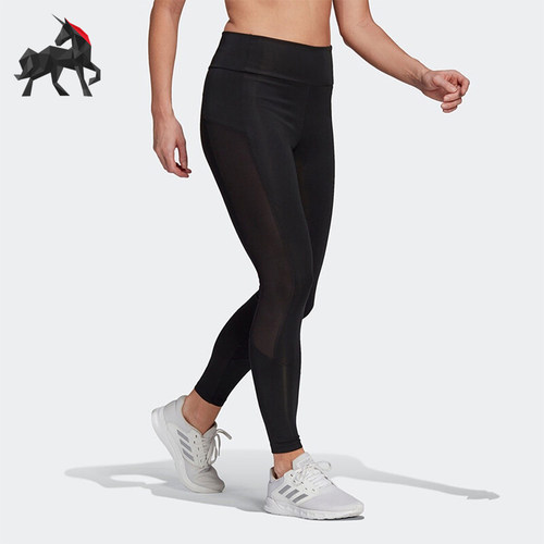 Adidas/阿迪达斯正品2025女士透气高腰健身运动紧身长裤GL4028