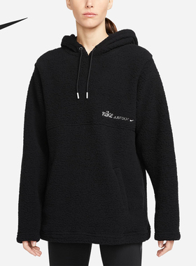 Nike/耐克官方正品当季新款女子加绒保暖连帽运动卫衣DQ6237