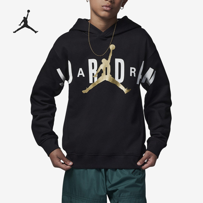 Nike/耐克正品JORDAN大童经典字母印花卫衣套头卫衣HF6229-010