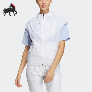 Adidas 女士运动高尔夫拉链背心马甲HT0020 阿迪达斯正品 新款