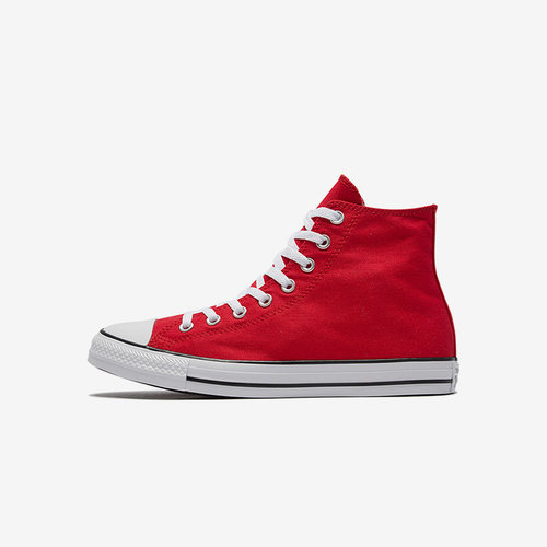 Converse匡威 经典款黑色高帮帆布鞋大logo男女同款红色 165695C