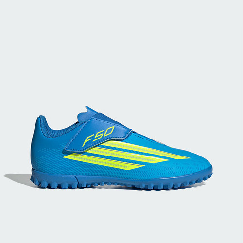 Adidas/阿迪达斯正品F50 CLUB VEL TF儿童魔术贴运动足球鞋JS1486