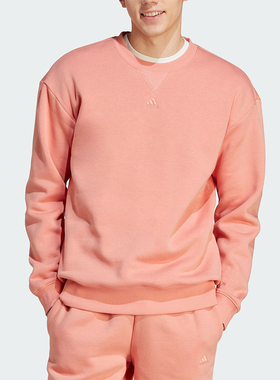 Adidas/阿迪达斯正品冬季男士圆领加绒保暖运动卫衣IJ6904