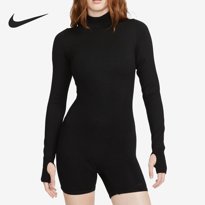 耐克新款女子运动圆领连体衣