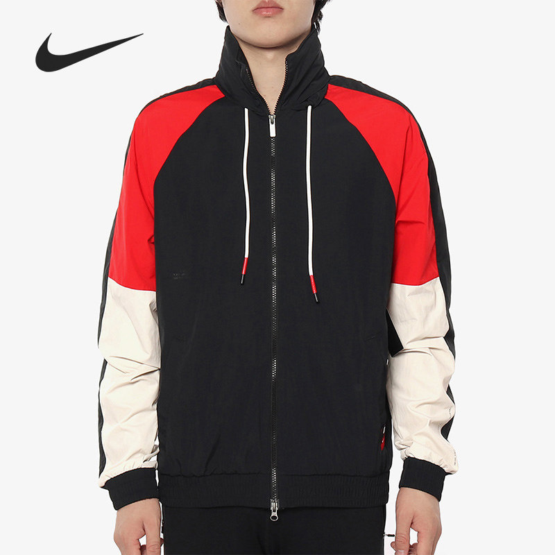 Nike/耐克正品 男子欧文篮球休闲运动连帽夹克外套 AJ3458