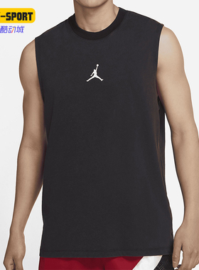 Nike/耐克正品JORDAN男士休闲圆领套头透气运动背心T恤DC3237-010