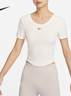 Nike/耐克正品新款女士运动休闲透气圆领短袖T恤FN3665-133
