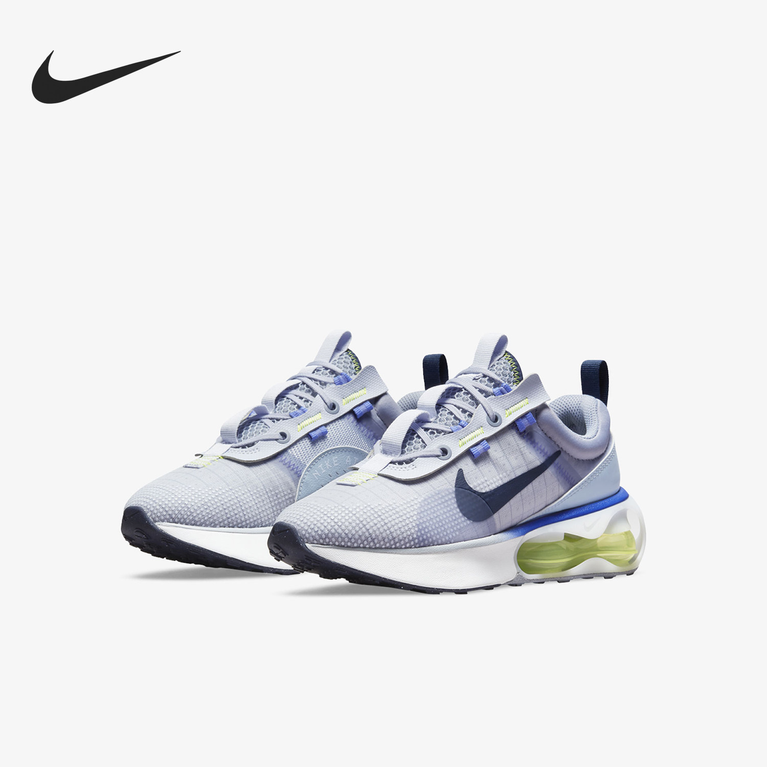 Nike/耐克正品AirMax空新款女白蓝色低帮经典透气篮球鞋DA319-02