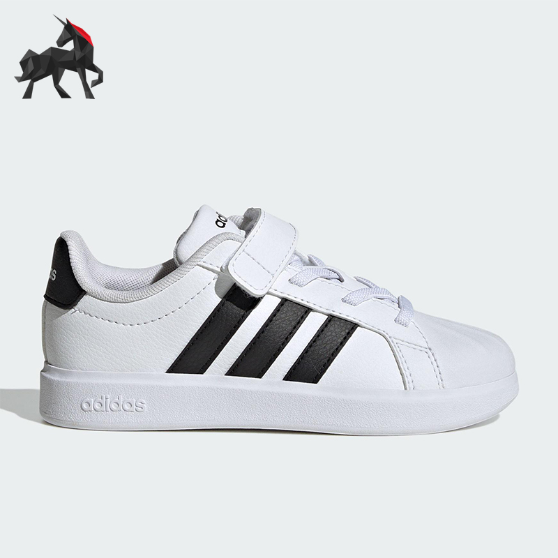 Adidas/阿迪达斯正品STREETTALK EL小童运动魔术贴休闲板鞋JQ6144