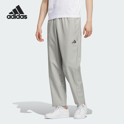 Adidas/阿迪达斯正品男士户外拒水直筒运动休闲梭织长裤KR8300