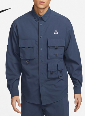 Nike/耐克官方正品 ACG Dri-FIT 男士户外梭织翻领上衣DN3937-437