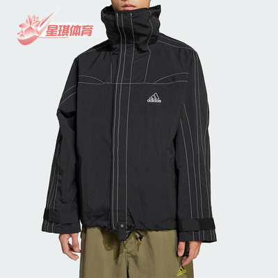 Adidas/阿迪达斯正品2025春季新款男士梭织条纹外套JD5419