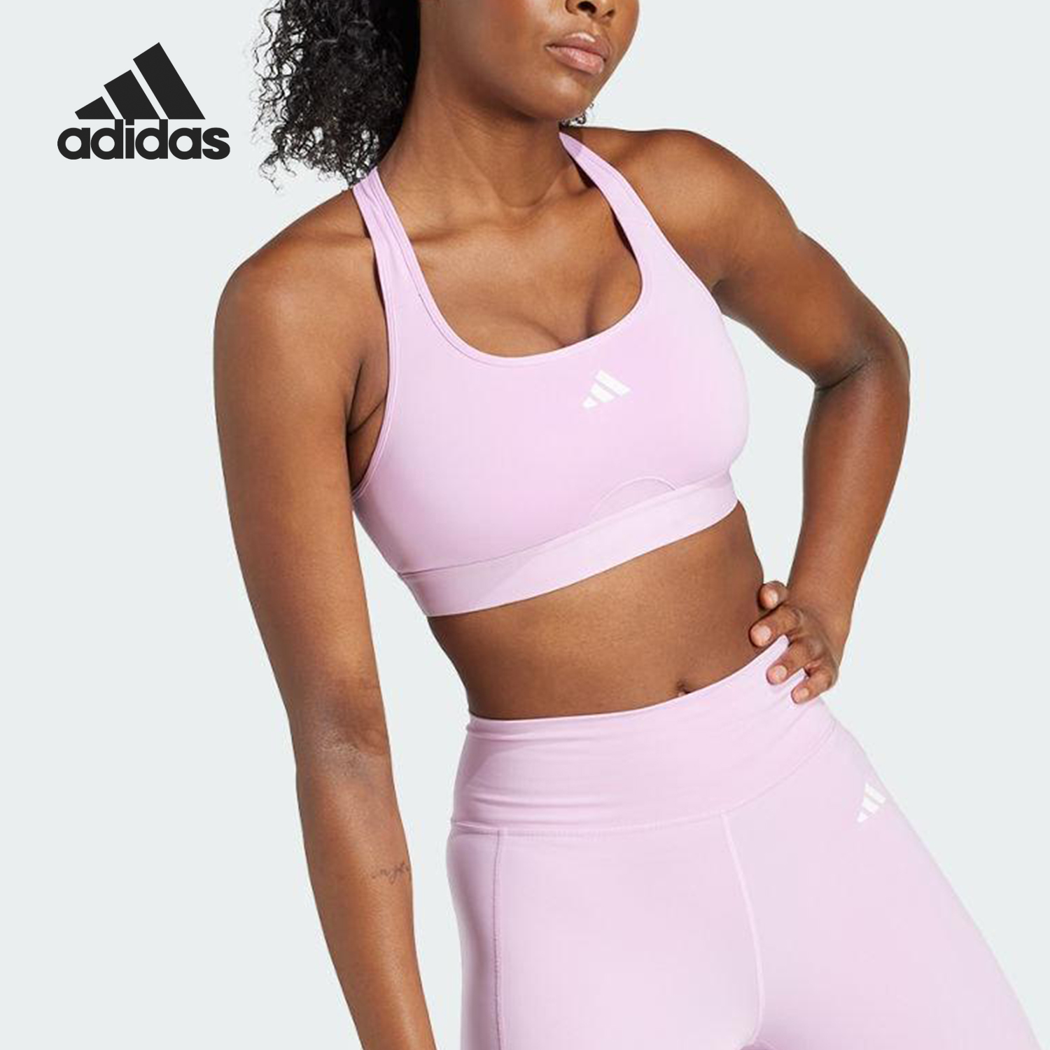 阿迪达斯女士透气运动健身内衣