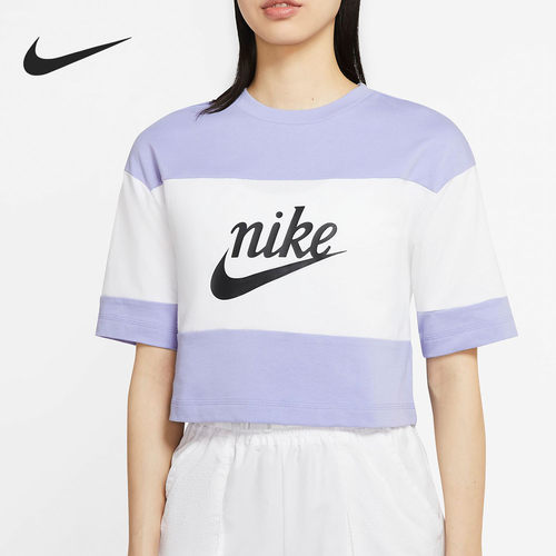 Nike/耐克正品新款NIKE SPORTSWEAR VARSITY 女子短袖上衣CK1302