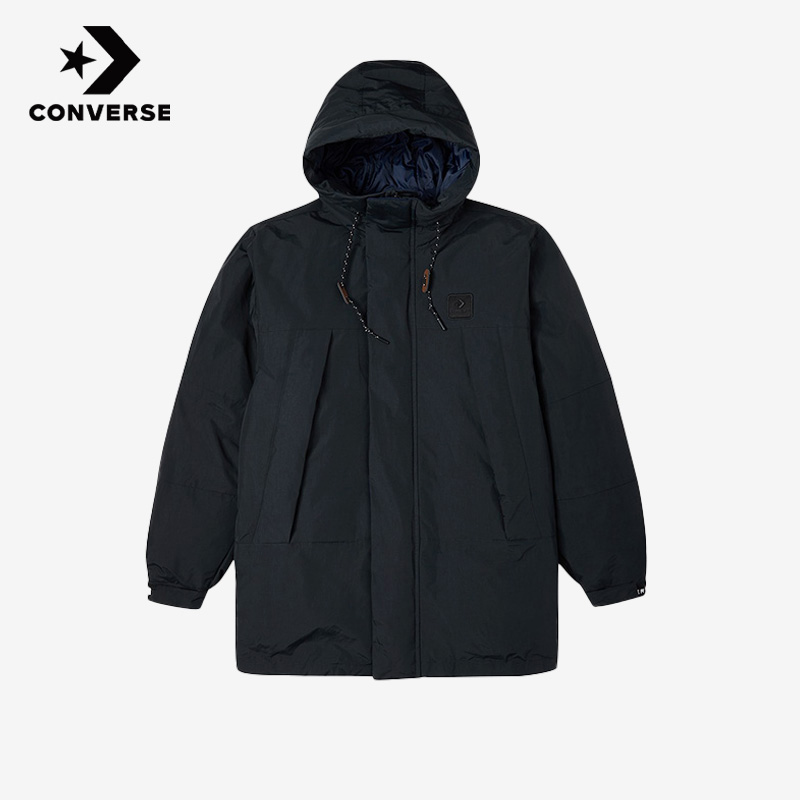 Converse匡威正品冬季新款男子中长款休闲运动羽绒服10023775