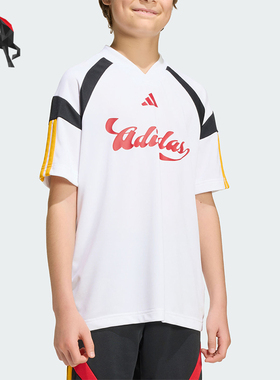 Adidas/阿迪达斯正品夏季大童经典透气运动日常休闲短袖T恤KH3799