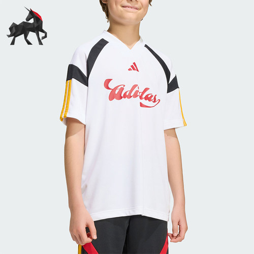 Adidas/阿迪达斯正品夏季大童经典透气运动日常休闲短袖T恤KH3799
