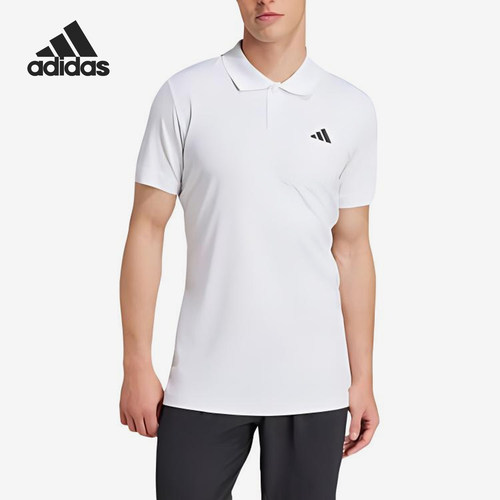 Adidas/阿迪达斯正品polo衫男简约经典休闲舒适轻便短袖JH3382