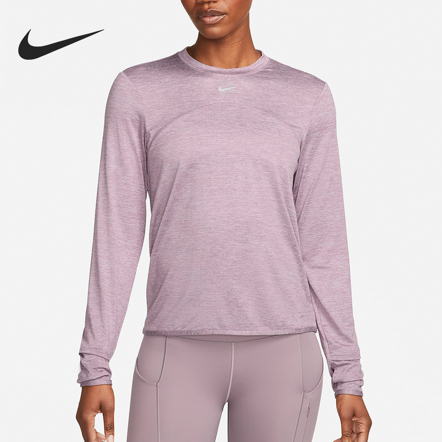 Nike/耐克正品春季女士圆领宽松透气运动长袖T恤FB4298-536