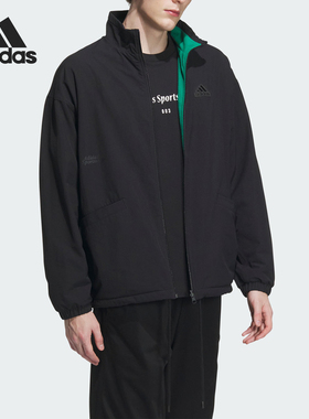 Adidas/阿迪达斯官方正品新款男士双面穿运动休闲立领外套IT3965