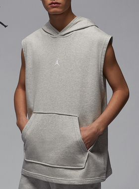 Nike/耐克官方正品JORDAN男士无袖套头连帽运动休闲T恤HF9939-050