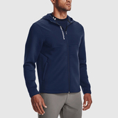 男子针织拉链连帽运动夹克外语1366279 2025新款 408 安德玛正品