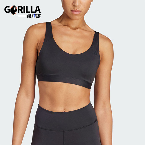 Adidas/阿迪达斯正品2026女士透气中强度训练瑜伽运动内衣JL5491