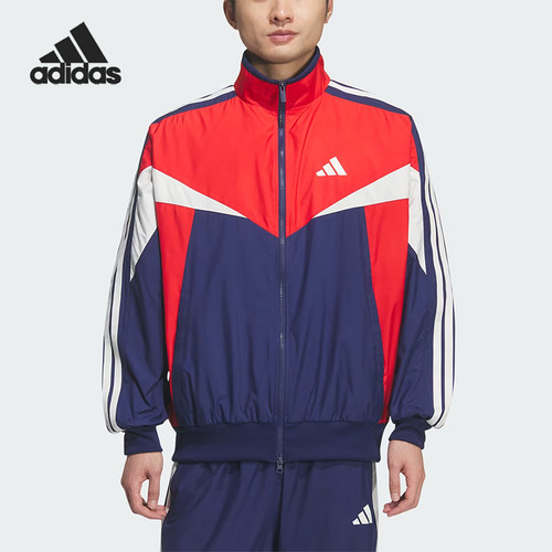 Adidas/阿迪达斯正品Sportswear新款男红蓝色经典夹克外套KF3678