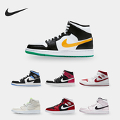 耐克正品 板鞋 Air Nike Jordan1 Mid女子高帮耐磨篮球鞋 CV3018 001