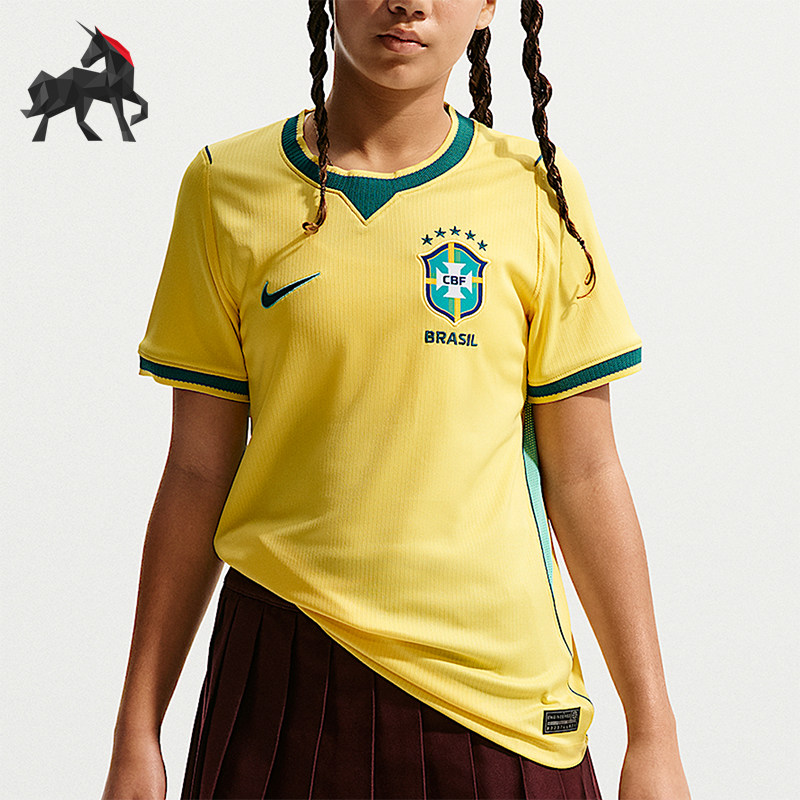 Nike/耐克正品Stadium新款儿童经典黄绿色时尚足球衣IO2231-724