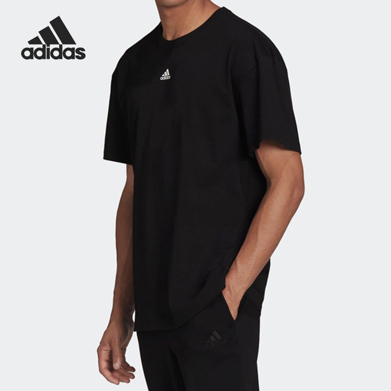 Adidas/阿迪达斯正品夏季男士透气运动经典简约日常短袖T恤HE4361