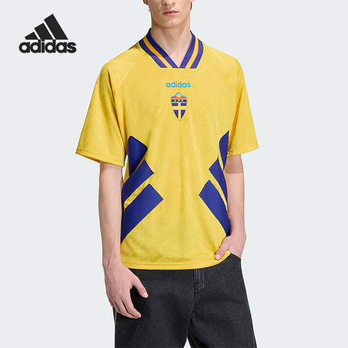 Adidas/阿迪达斯正品夏季款男士复古足球经典休闲文化短袖JN3714