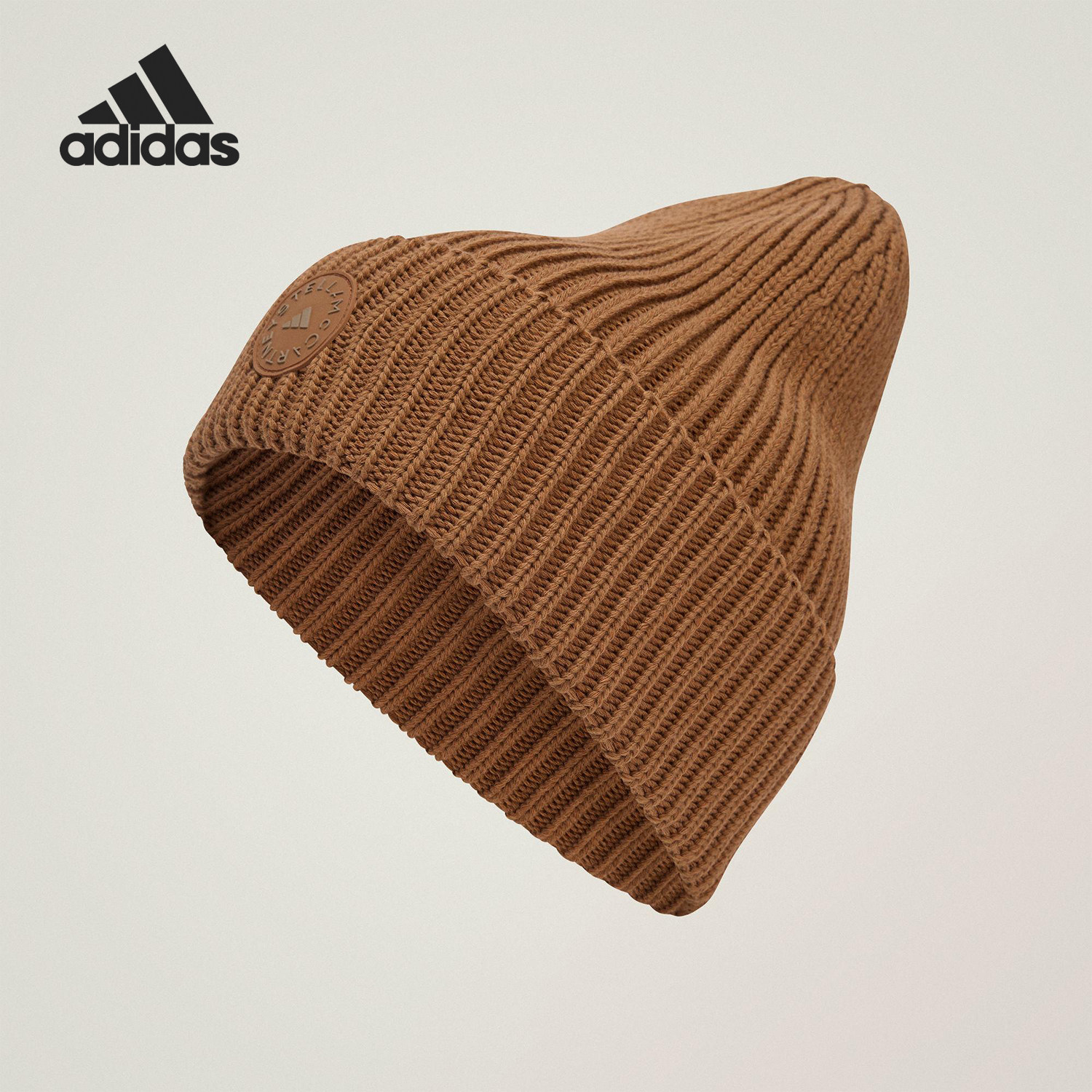 Adidas/阿迪达斯正品2025年女士运动针织保暖绒线帽JZ5527