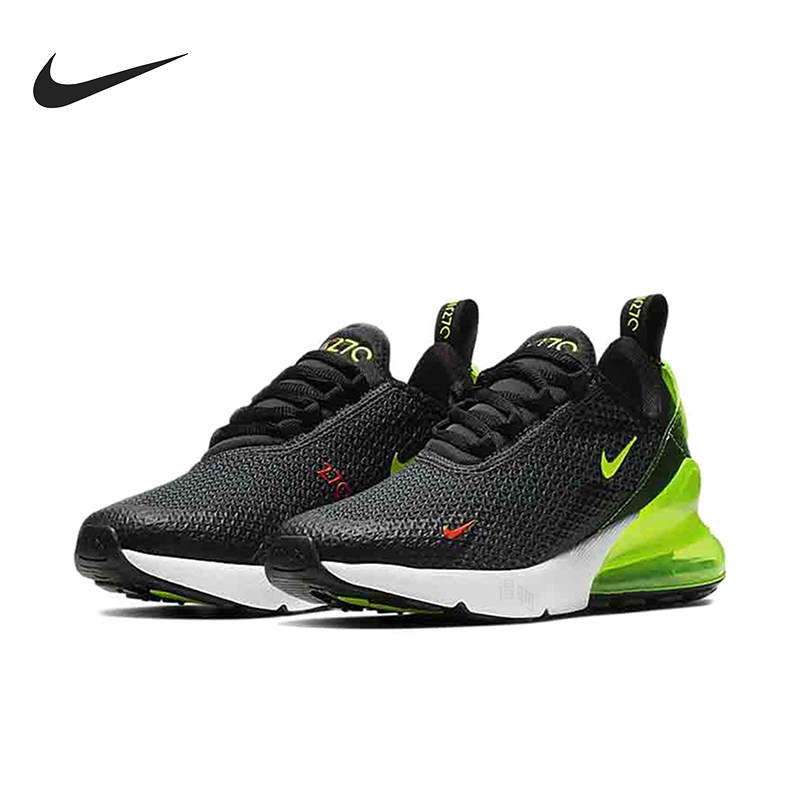 Nike/耐克正品AirMax270新款女黑黄色经典厚底鞋跑步鞋AV5141-001