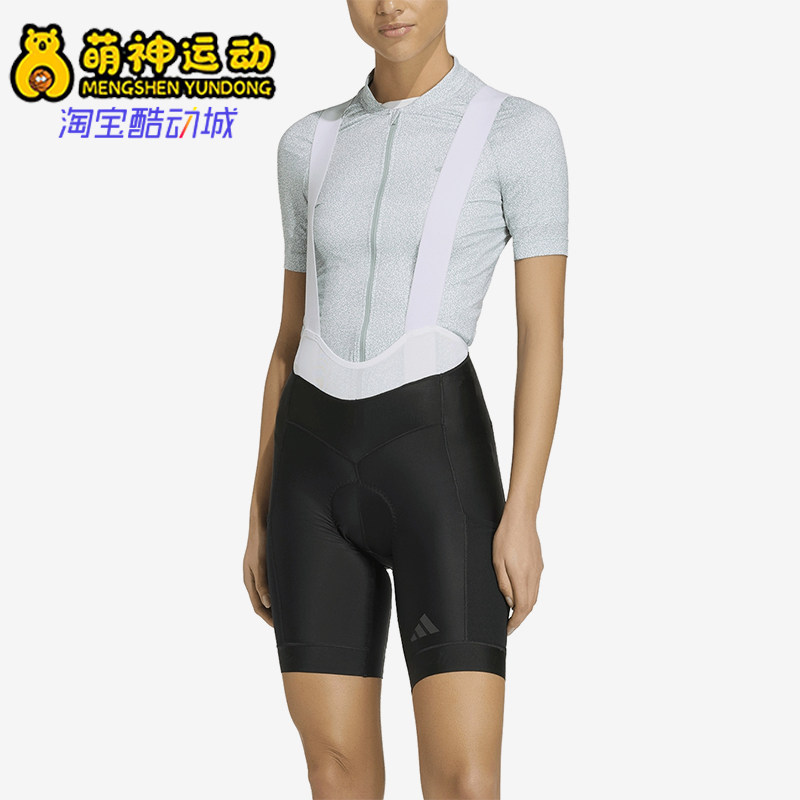 Adidas/阿迪达斯正品新款女黑灰色自行车经典修身骑行裤KB9575