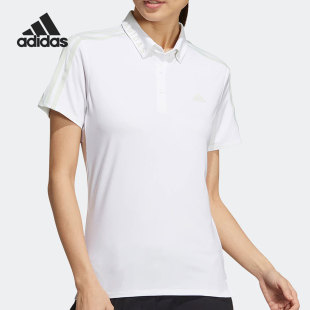 新款 Adidas 夏季 HG8284 阿迪达斯官方正品 女子运动休闲翻领Polo衫