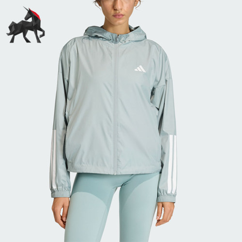Adidas/阿迪达斯正品HYG WINDY女士时尚梭织连帽夹克外套KC7654