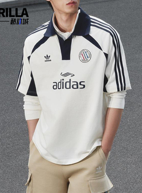 Adidas/阿迪达斯正品三叶草男士宽松经典透气翻领Polo衫KD0945