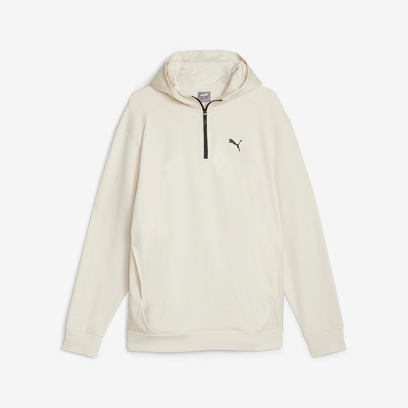 Puma/彪马正品运动透气新款男女简约时尚半拉链连帽宽松休闲卫衣