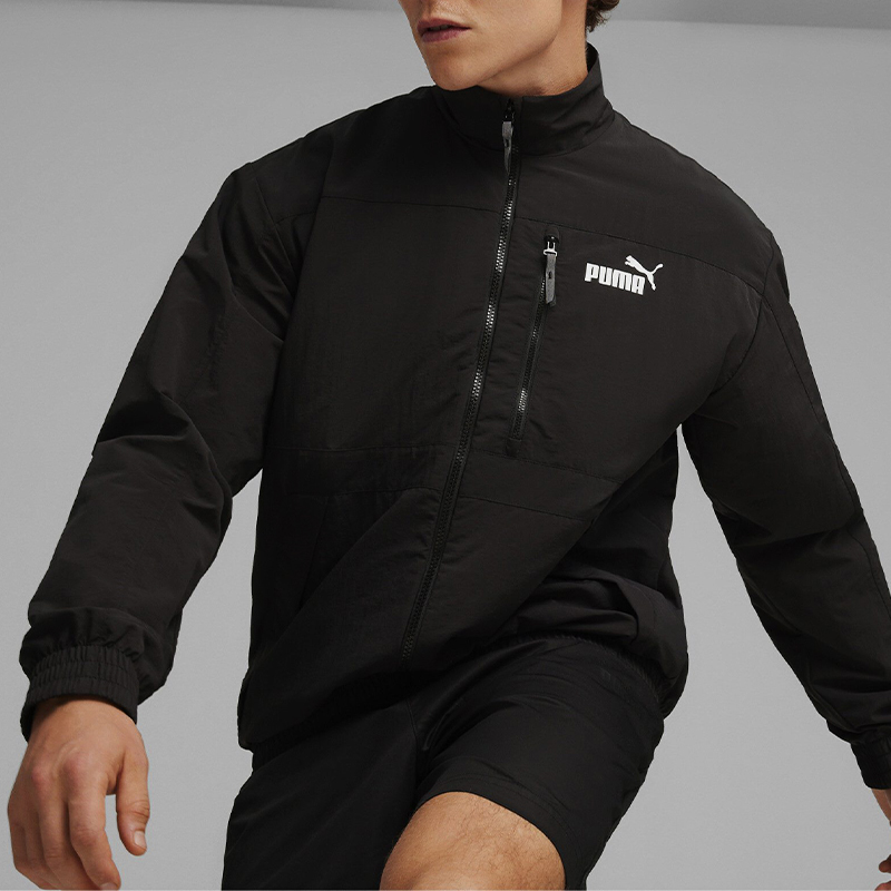 Puma/彪马官方正品春季新款男士宽松休闲梭织立领外套627117-01