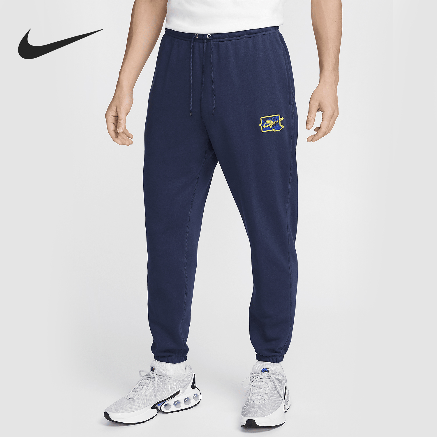 Nike/耐克官方正品2024新款男士运动训练耐穿束脚长裤FZ0767-410