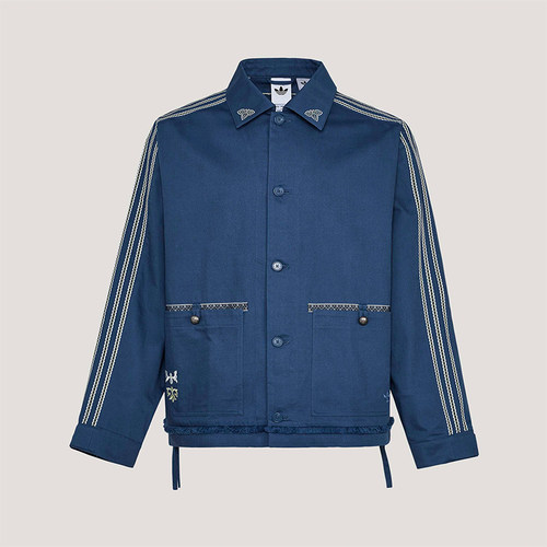 Adidas/阿迪达斯正品三叶草男士宽松翻领经典休闲时尚外套KW5674
