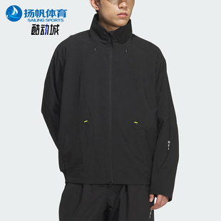 男士 2025夏季 立领运动日常针织外套KC0147 阿迪达斯正品 Adidas