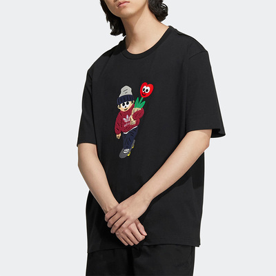 阿迪达斯短袖男女通用运动T恤